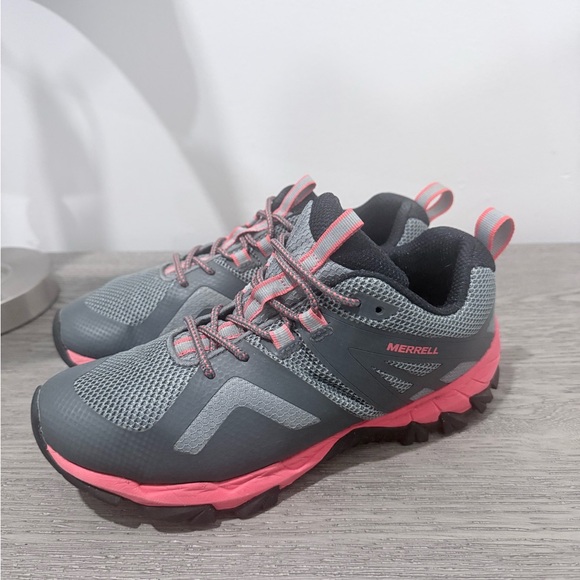 Merrell Shoes - Merrell Women's Grey & Pink Trail Running Shoes